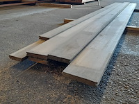 8x eiken geschaafde vloerdelen, ca. 30 mm dik, lengte voornamelijk 420 cm - afbeelding 4 van  4