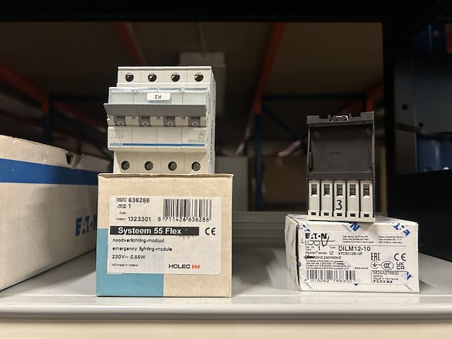 8x elektrische componenten en automaten abb, eaton, holec - afbeelding 2 van  6