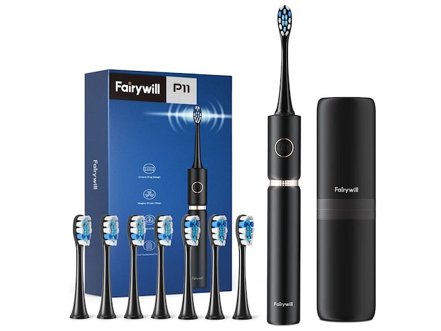 8x elektrische tandenborstel set, fairywill , p11 - afbeelding 1 van  2