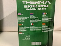 8x elektrische waterkokers therma, zilver/zwart - afbeelding 2 van  2