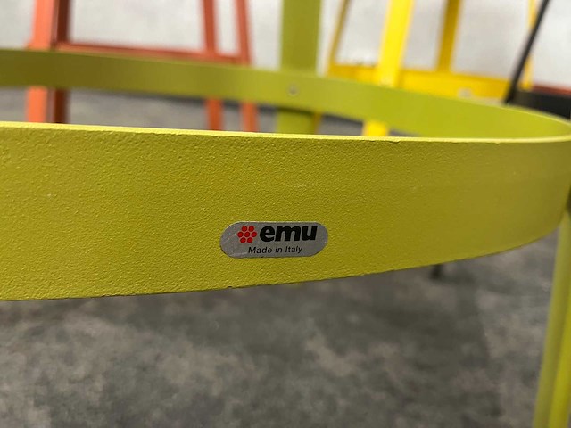 8x emu - metalen barkruk - afbeelding 10 van  12