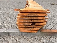 8x europees noten stam gezaagd, 27x350mm, lengte 200cm - afbeelding 3 van  3