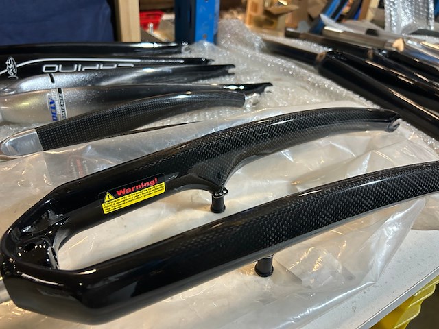 8x fiets voorvorken voor o.a. racefiets, w.o. orbit, dedaccia - afbeelding 6 van  9