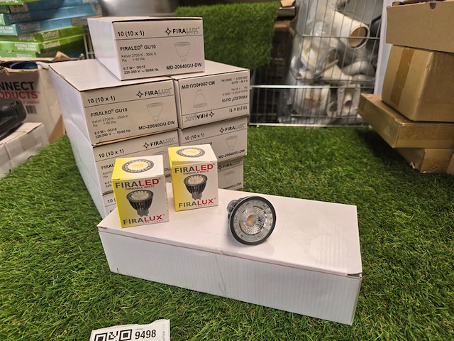 8x firaled gu10 led spot firalux, md-20640gu-dw - afbeelding 1 van  7