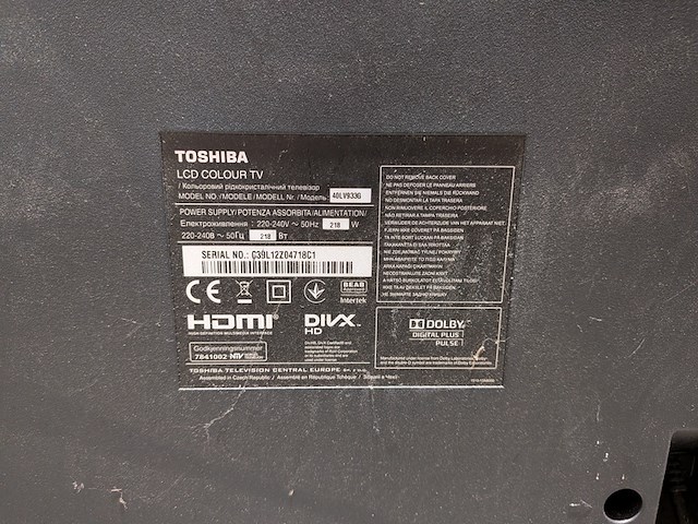 8x full hd lcd tv, toshiba, 40lv933g - afbeelding 4 van  6