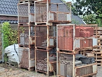 8x gitterbox met diverse dakpannen