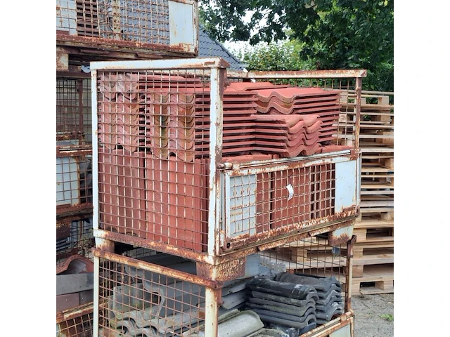 8x gitterbox met diverse dakpannen - afbeelding 5 van  12