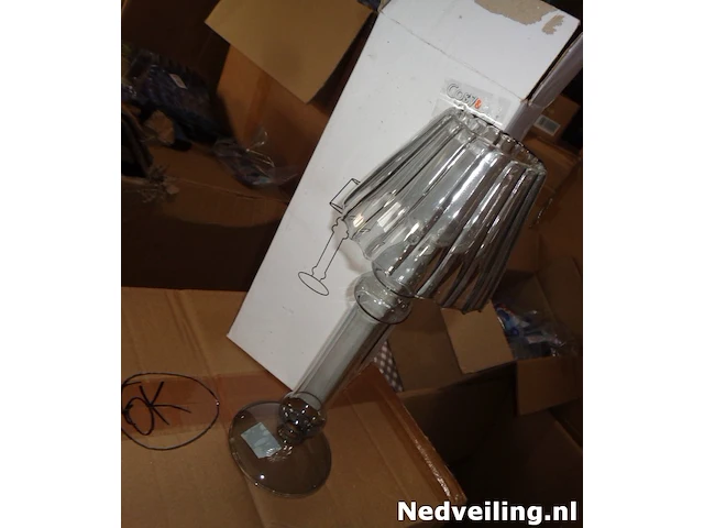 8x glazen waxinelichthouder cosy en trendy model lamp - afbeelding 1 van  3