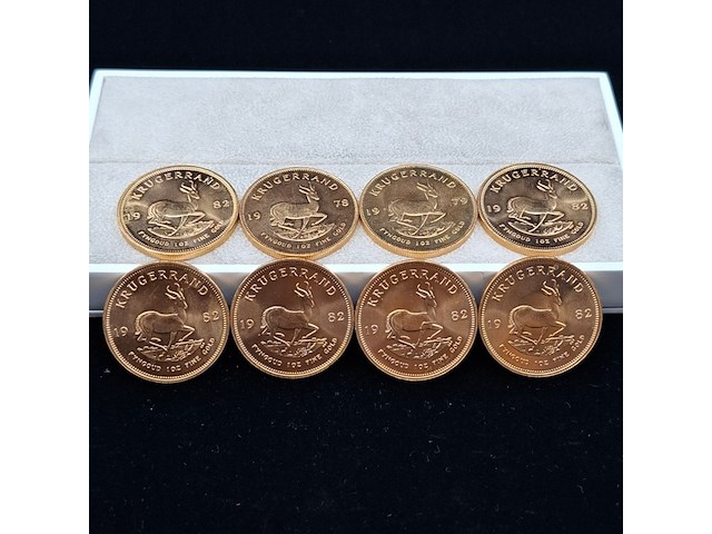 8x gouden munt, south africa, krugerrand - afbeelding 1 van  9