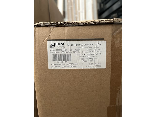8x high bay light hb1 120w ellipz lighting - afbeelding 3 van  5