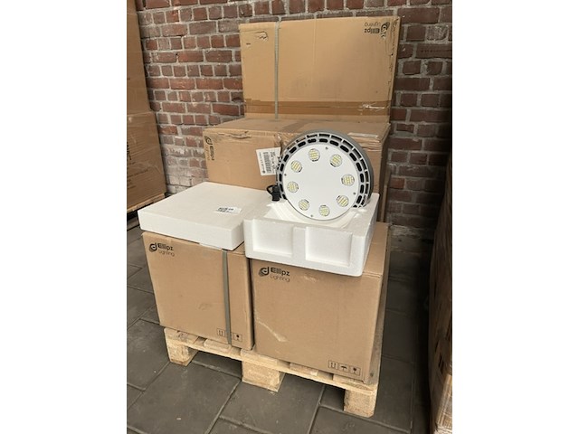 8x high bay light hb1 120w met industriële kap, ellipz lighting - afbeelding 3 van  7