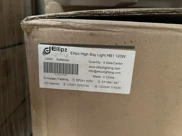 8x high bay light hb1 120w met industriële kap, ellipz lighting - afbeelding 5 van  7