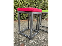 (8x) industriële kruk - voorzien van twee gekleurde zittingen - afbeelding 13 van  16