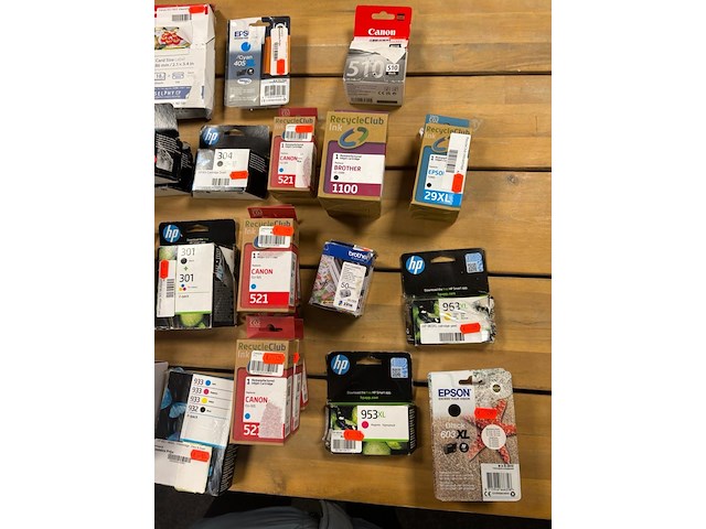 8x inktcartridges, hp, canon, epson - afbeelding 3 van  4