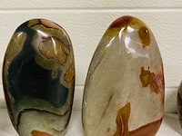 8x jaspis polychroom vrije vorm - afbeelding 3 van  8