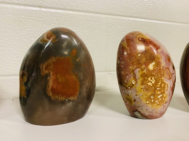 8x jaspis polychroom vrije vorm - afbeelding 6 van  8
