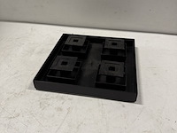 8x kaarsenstandaard dubbel, 6x enkel en 6x 4- delig, zwart - afbeelding 7 van  10