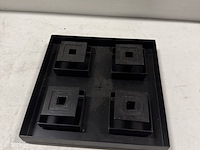 8x kaarsenstandaard dubbel, 6x enkel en 6x 4- delig, zwart - afbeelding 8 van  10