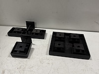 8x kaarsenstandaard dubbel, 6x enkel en 6x 4- delig, zwart - afbeelding 10 van  10