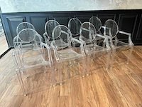 8x kartell louis ghost - design stoel - binnen/buiten - afbeelding 3 van  12