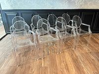 8x kartell louis ghost - design stoel - binnen/buiten - afbeelding 1 van  12