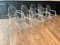 8x kartell louis ghost - design stoel - binnen/buiten - afbeelding 4 van  12