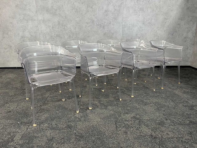 8x kartell papyrus - transparante design fauteuil - afbeelding 1 van  9