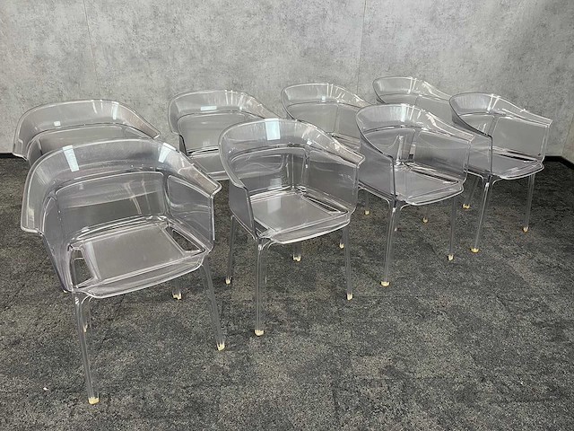8x kartell papyrus - transparante design fauteuil - afbeelding 2 van  10