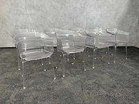 8x kartell papyrus - transparante design fauteuil