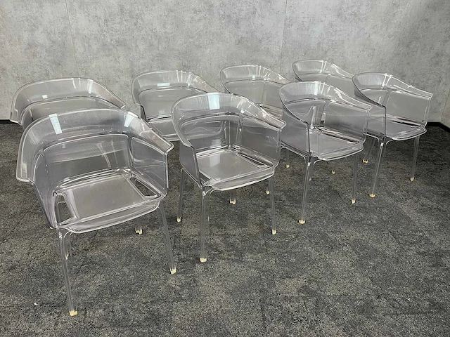 8x kartell papyrus - transparante design fauteuil - afbeelding 3 van  10