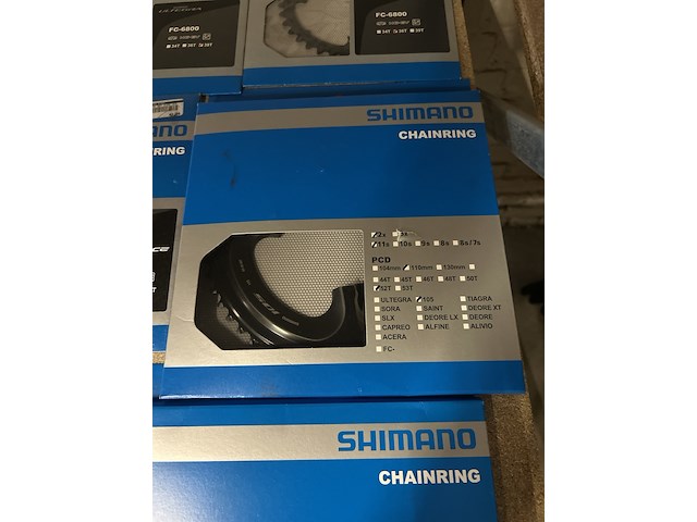 8x kettingblad, shimano - afbeelding 2 van  6