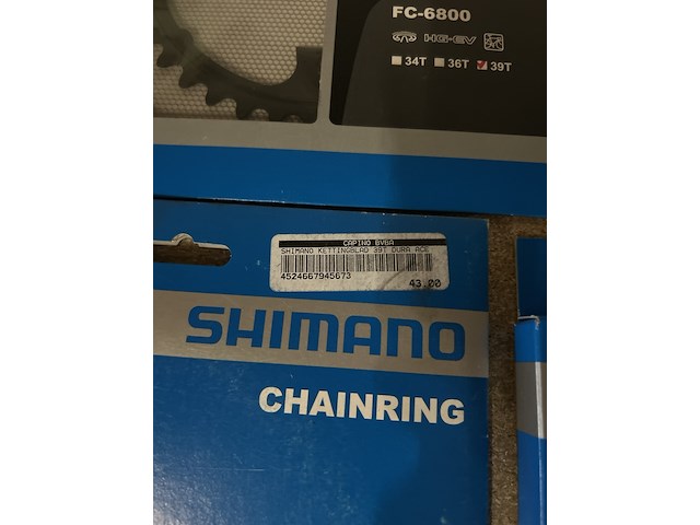 8x kettingblad, shimano - afbeelding 5 van  6