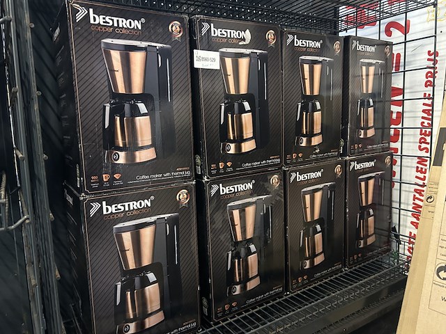 8x koffiezetapparaat bestron, copper collection 01 po 18039kl - afbeelding 1 van  3