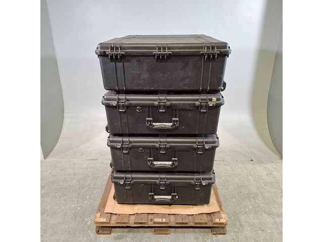 8x kunststof transportkoffer, libervit - afbeelding 1 van  9