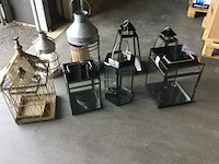 8x lantaarns, zwart/grijs/bruin - afbeelding 1 van  5