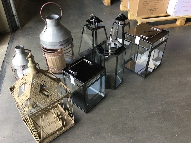 8x lantaarns, zwart/grijs/bruin - afbeelding 5 van  5