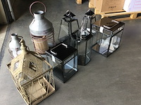 8x lantaarns, zwart/grijs/bruin - afbeelding 5 van  5