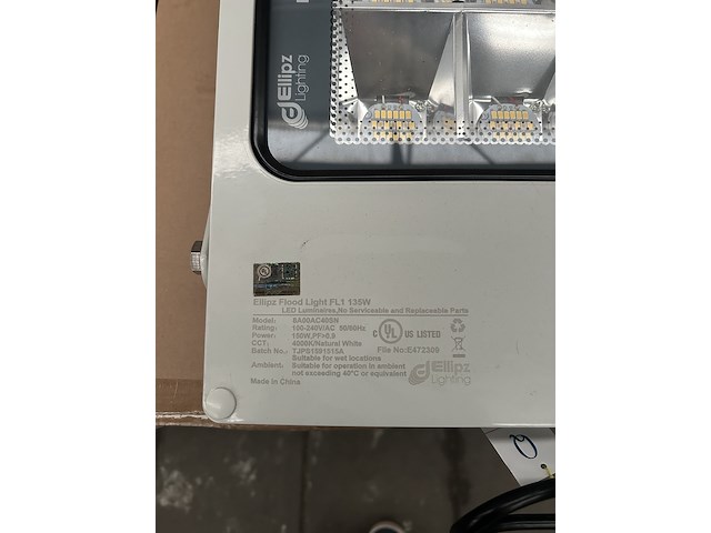 8x led flood light/bouwlamp ellipz lighting - afbeelding 4 van  9