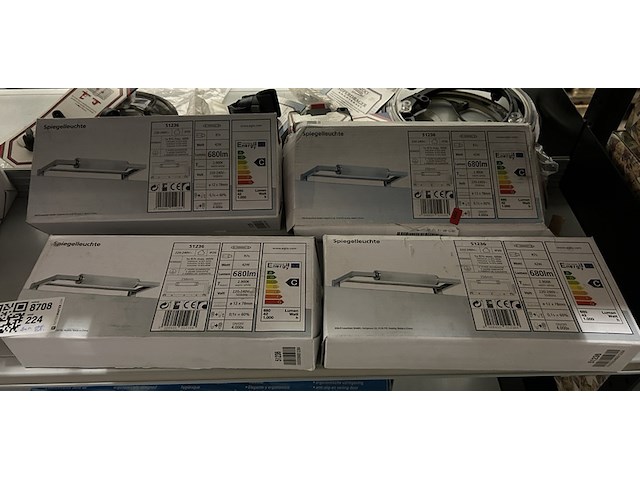 8x led spiegellamp - afbeelding 1 van  4