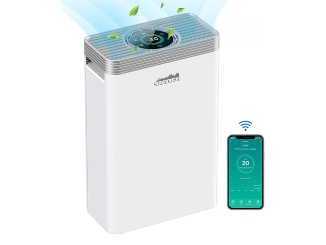 8x luchtreiniger wifi pro, cityline, pro (kj210f-142), wit, 2025 - afbeelding 4 van  11