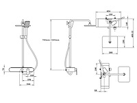 8x mawialux opbouw regendoucheset - digitaal display - afbeelding 6 van  6