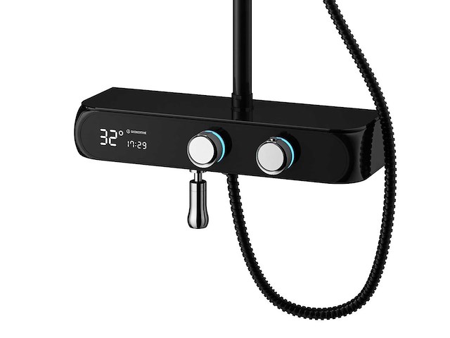 8x mawialux thermostatisch opbouw regendoucheset - digitaal display - afbeelding 2 van  5