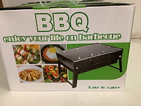 8x mini barbecue houtskool, zwart - afbeelding 3 van  4