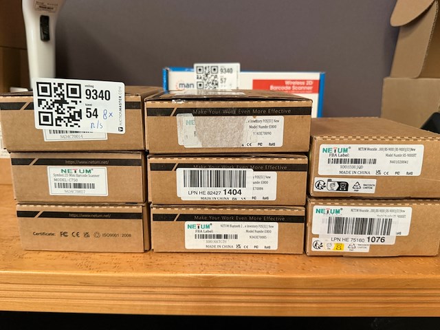 8x mini barcode scanner, netum - afbeelding 1 van  4