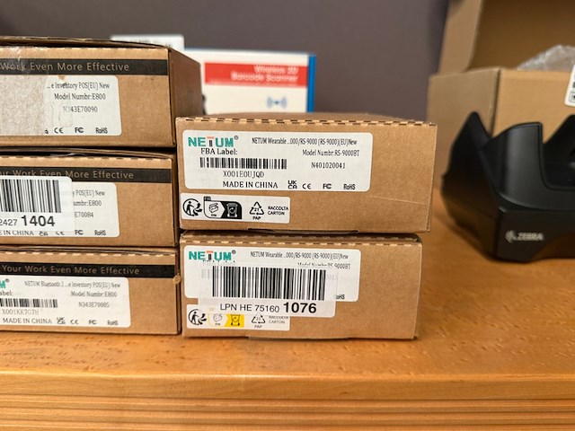 8x mini barcode scanner, netum - afbeelding 2 van  4