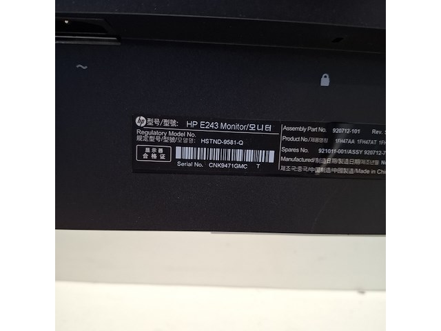 8x monitor hp, e243, 2019 - afbeelding 13 van  34