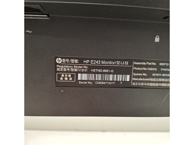 8x monitor hp, e243, 2019 - afbeelding 4 van  34