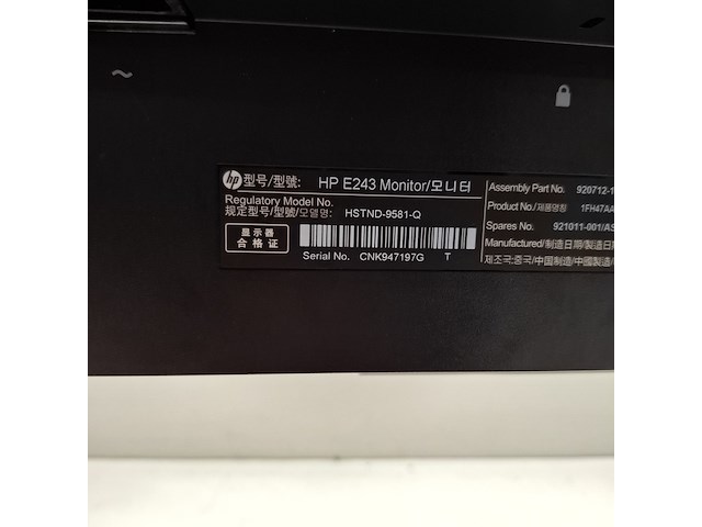 8x monitor hp, e243, 2019 - afbeelding 29 van  34