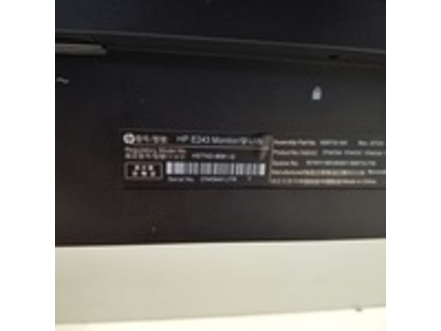 8x monitor, hp, e243, 2019 - afbeelding 4 van  34