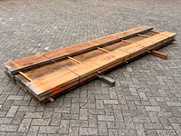 8x mora hardhouten balken fijnbezaagd, 50x300mm, lengte 400cm - afbeelding 2 van  3